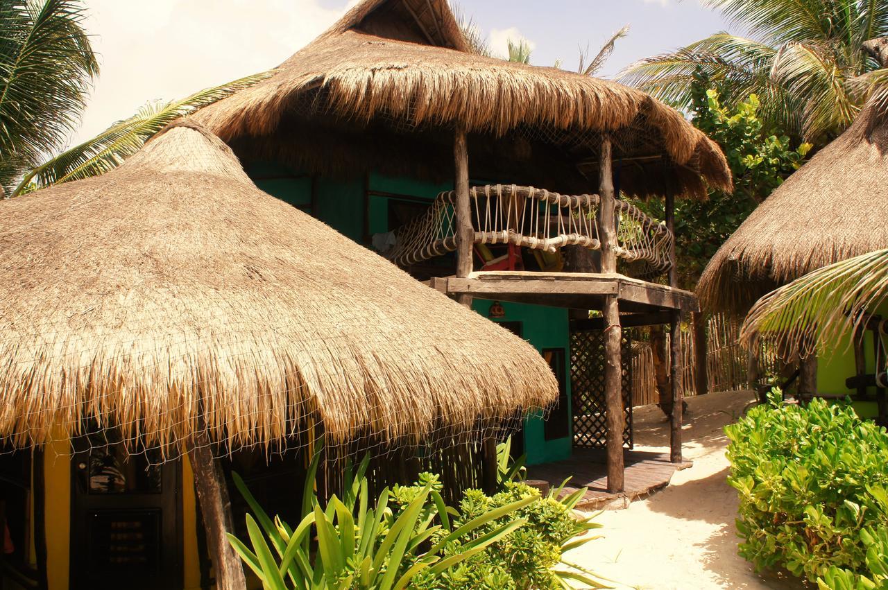 Cabanas La Luna Hotel Tulum Pueblo Buitenkant foto