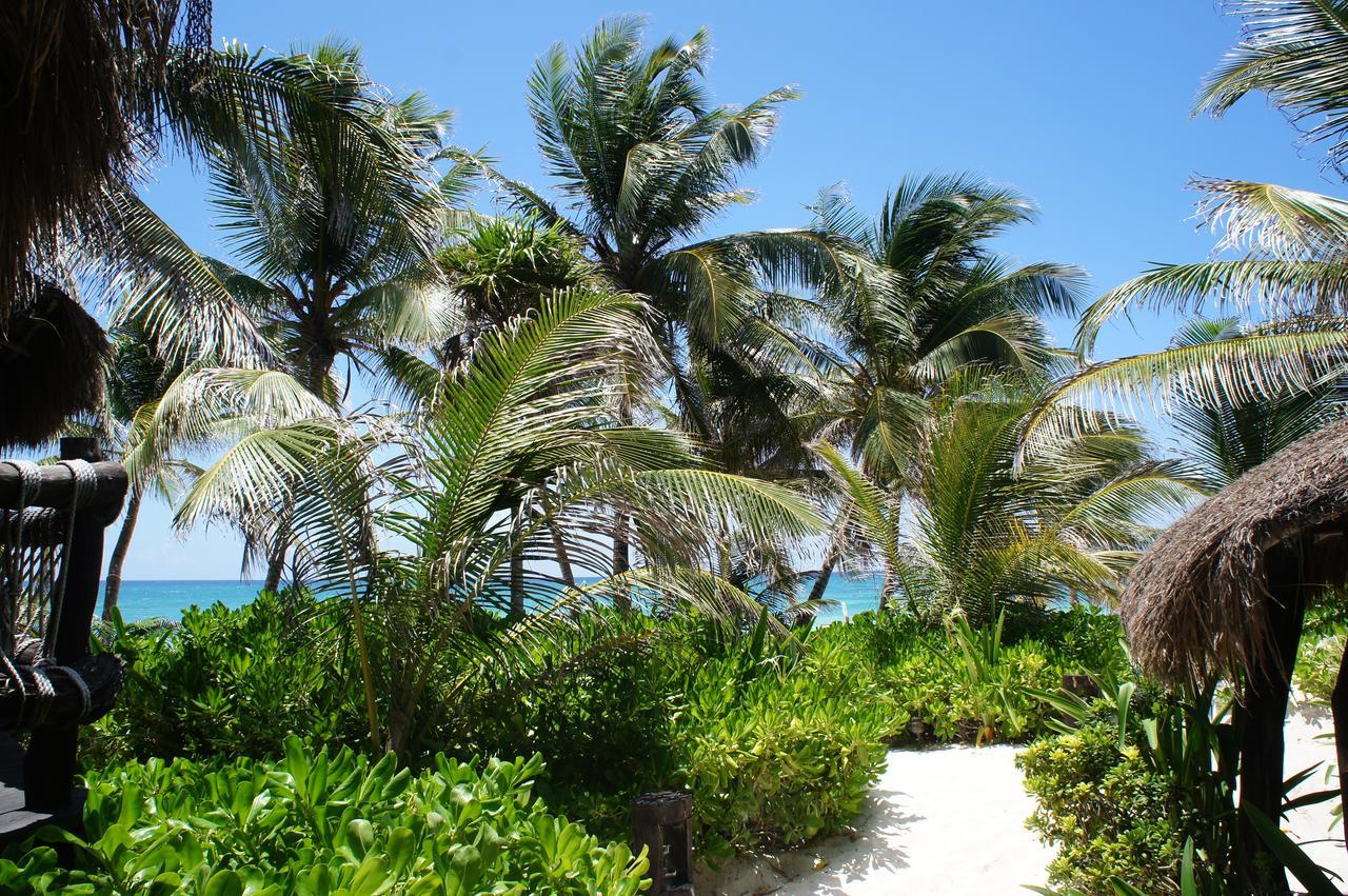 Cabanas La Luna Hotel Tulum Pueblo Buitenkant foto