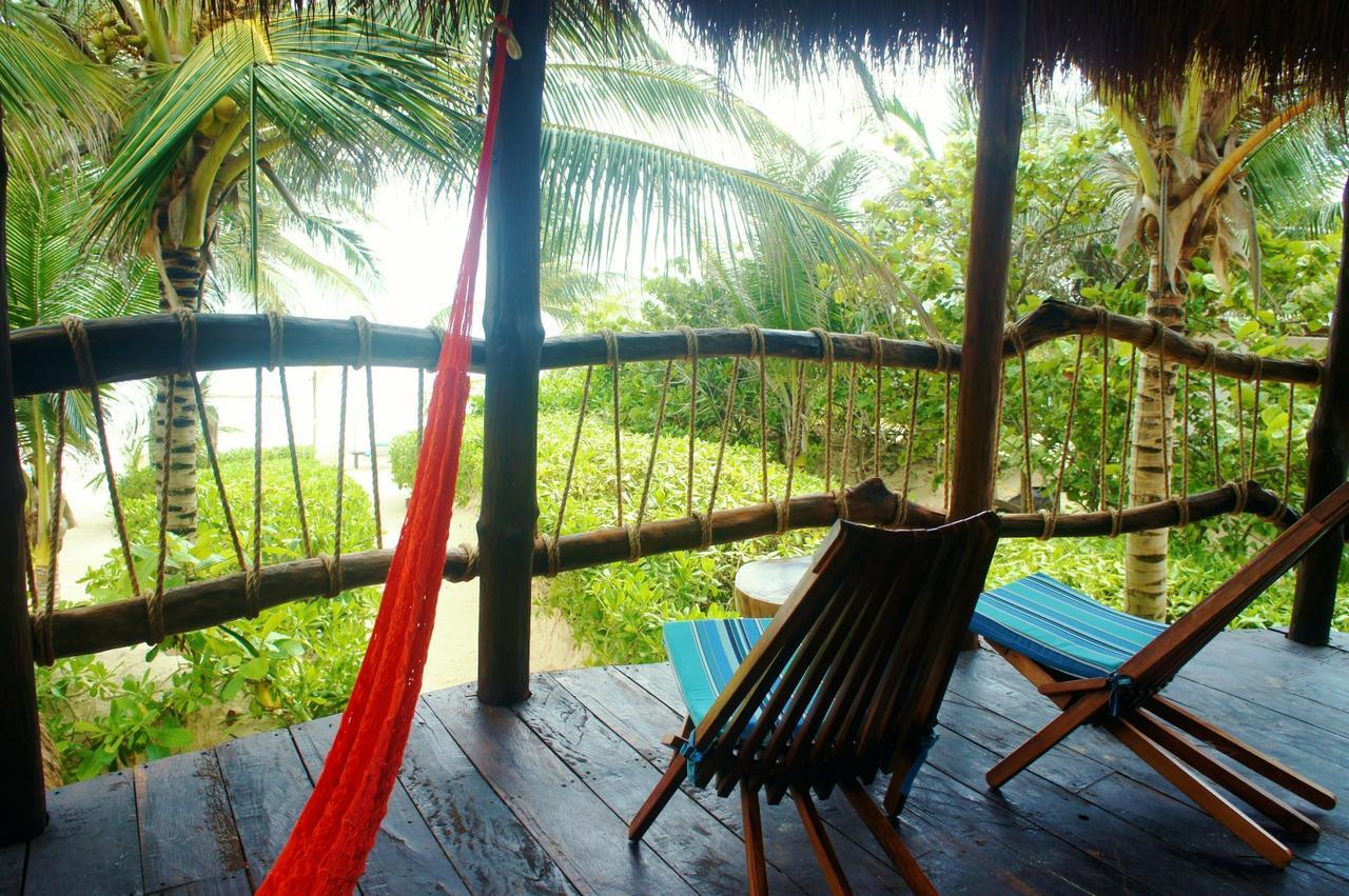 Cabanas La Luna Hotel Tulum Pueblo Buitenkant foto
