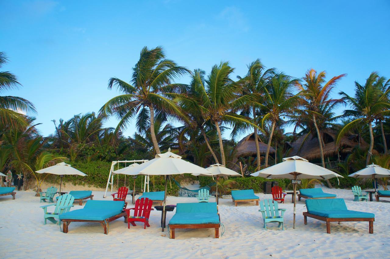 Cabanas La Luna Hotel Tulum Pueblo Buitenkant foto